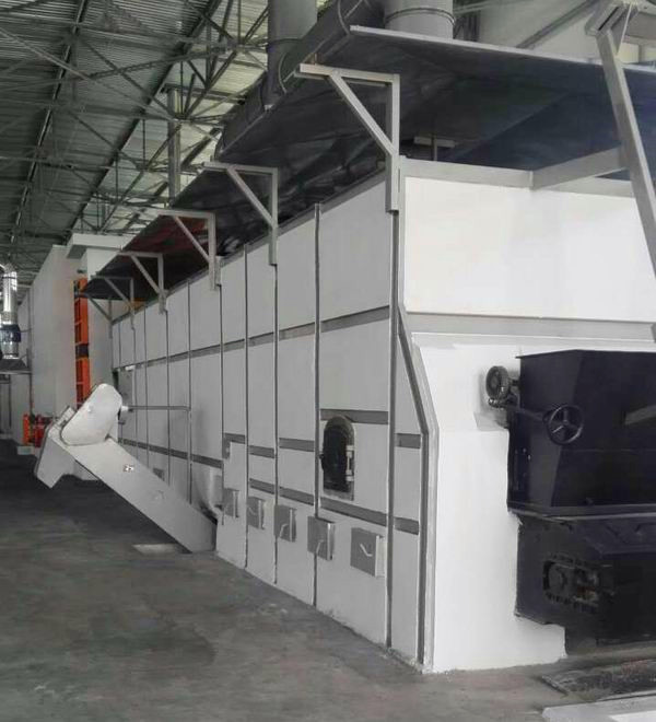 Automatic heating equipment for briquette drying f